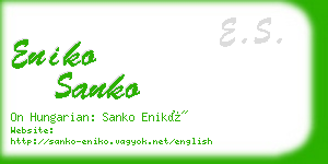 eniko sanko business card